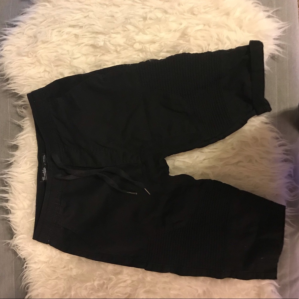 Black Brooklyn Ribbed Shorts